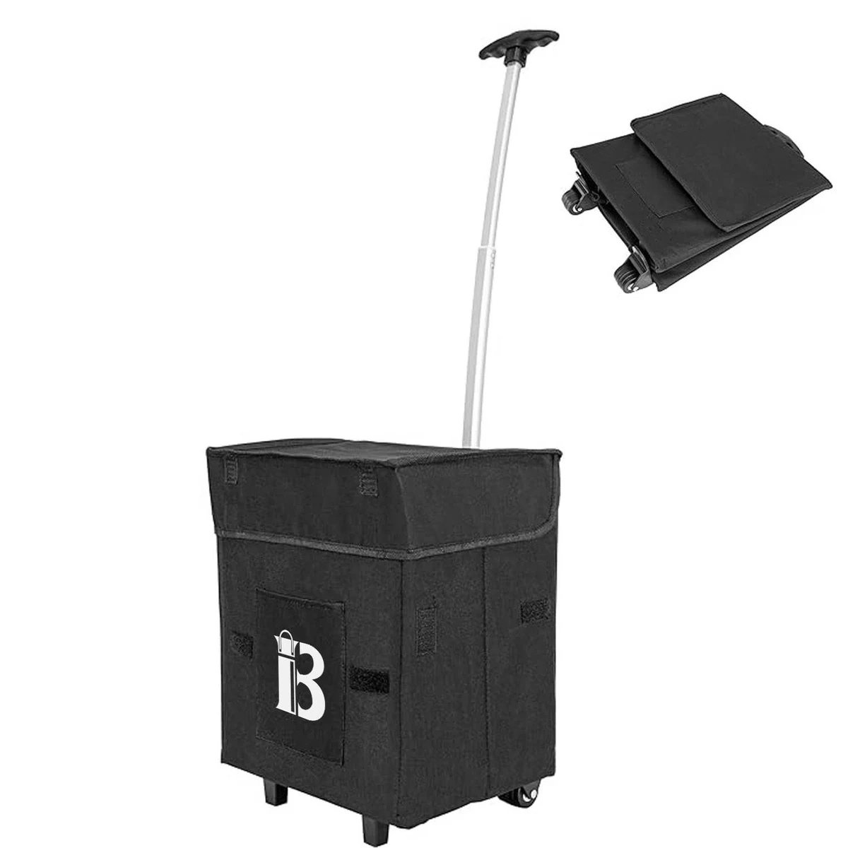 35L Foldable Rolling Utility Cart w/ Large Storage Capacity 1