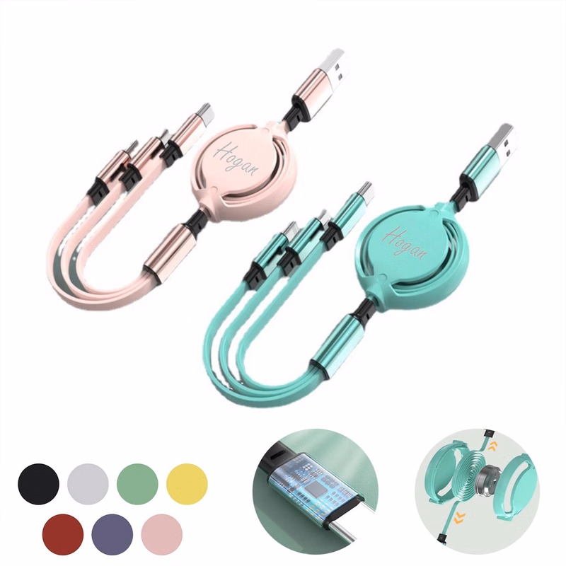 Three In One Fast Charging Car Charging Cable