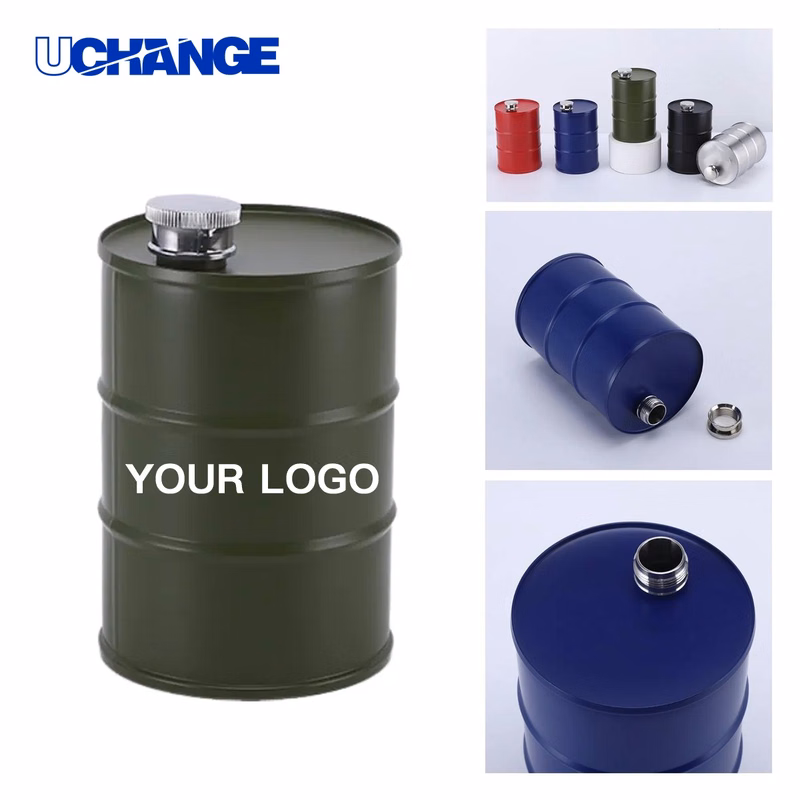Mini Barrel Flask Bottle 24oz for Parties or Travel