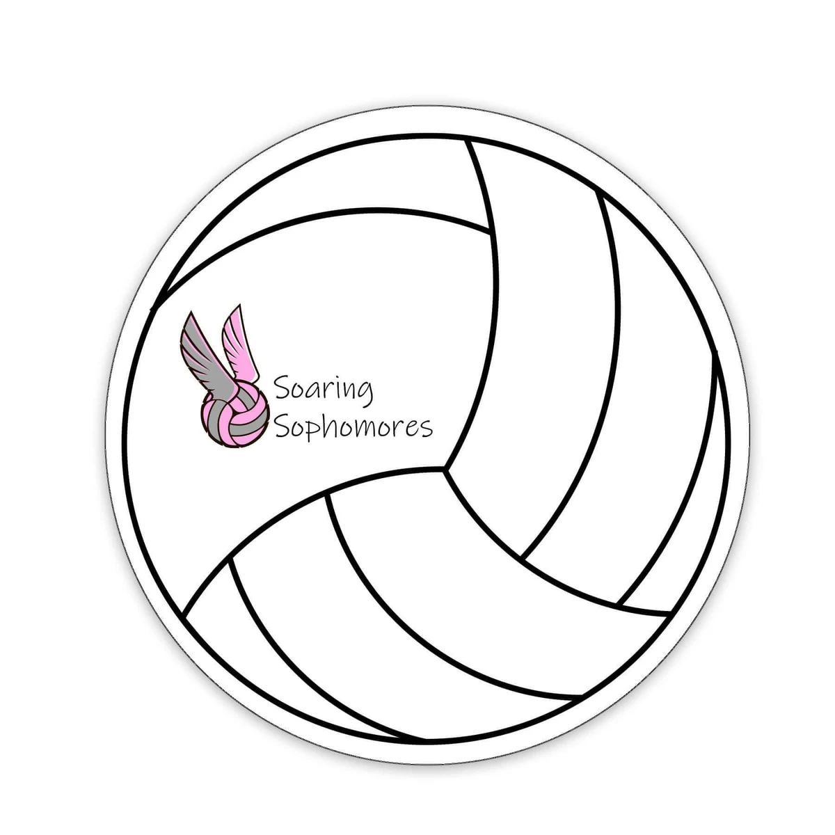 Volleyball Shaped NoteKeeper™ Magnet 35 Mil 1