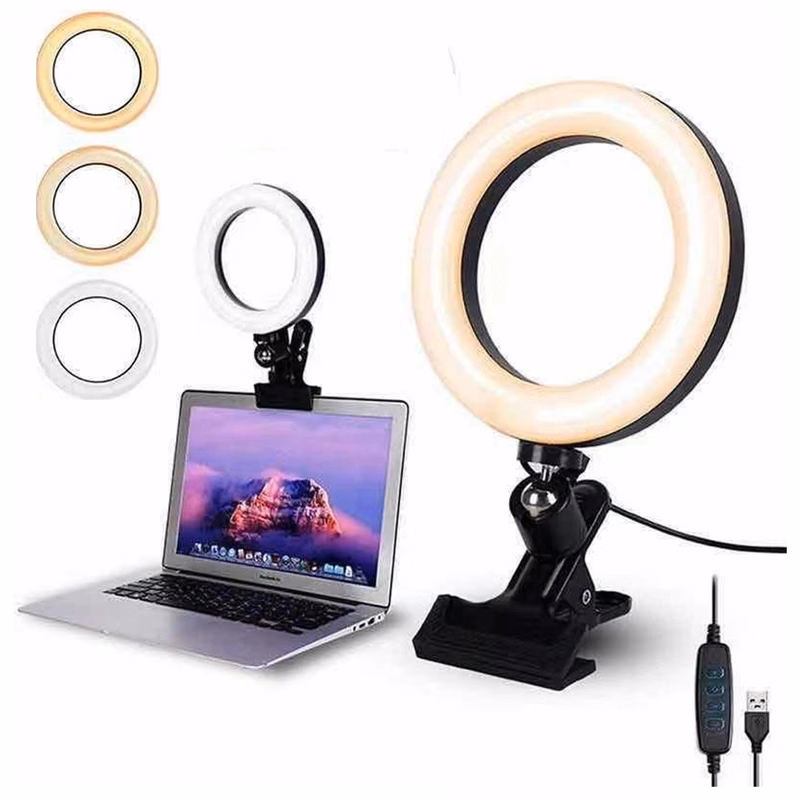 6 Inch Table Clip Ring Selfie Light