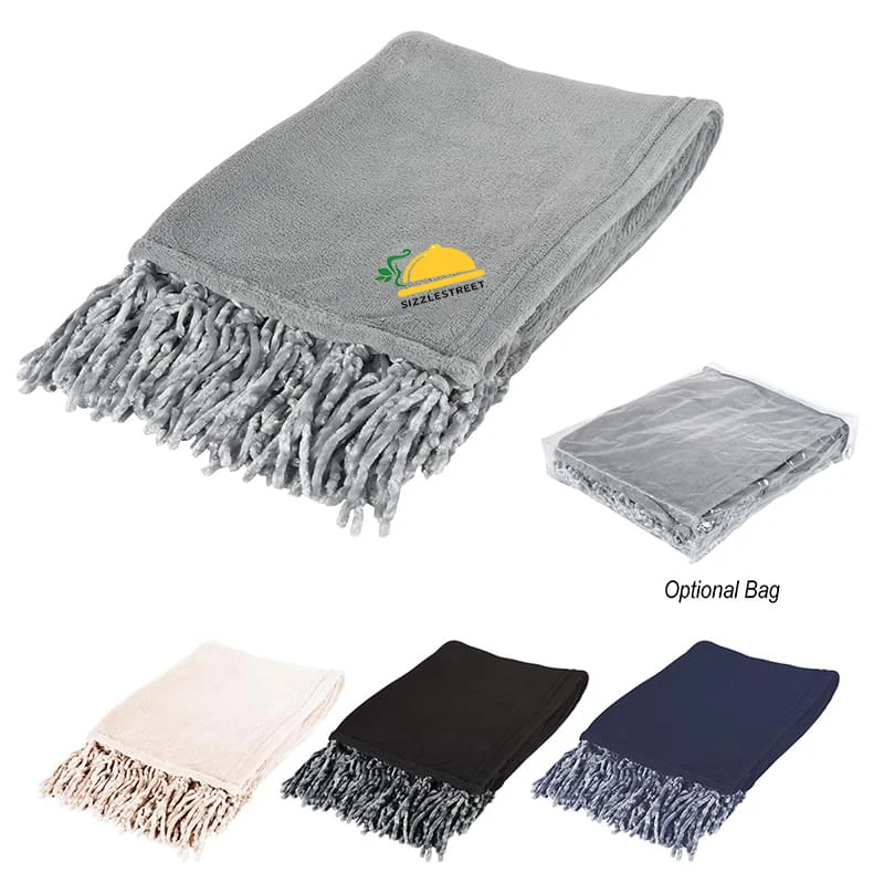 Chateau Chenille Fringed Blanket 1