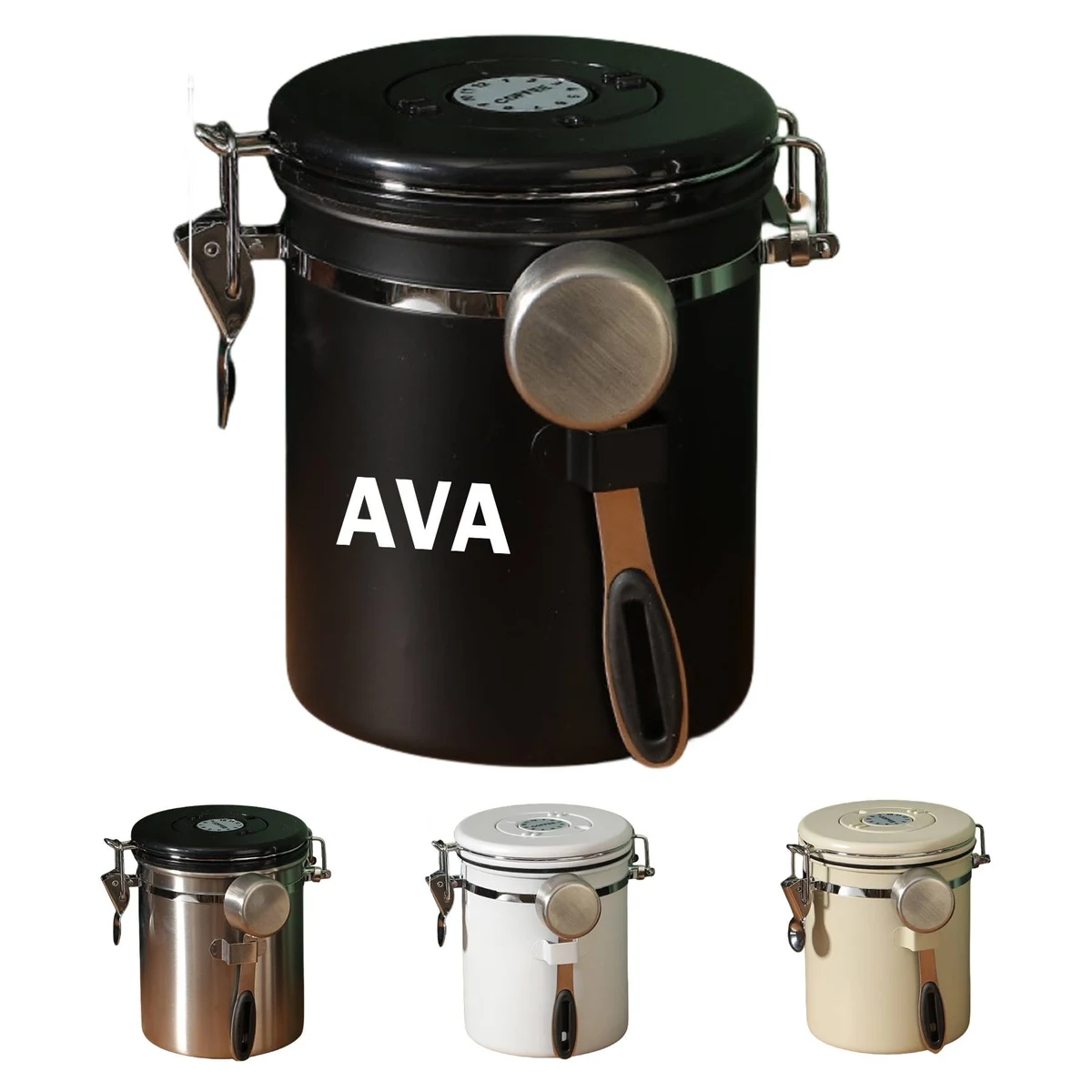 304 Stainless Steel Coffee Seal Storage Bucket 1