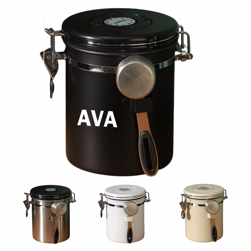 304 Stainless Steel Coffee Seal Storage Bucket