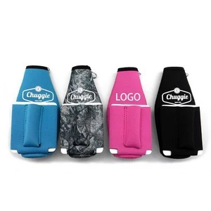 Can Cooler With Bottle Opener, custom koozie with logo imprint 1