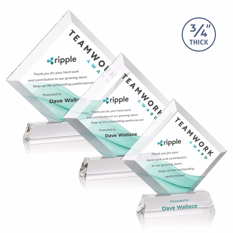 Belaire VividPrint™ Award on Newhaven Base - Clear