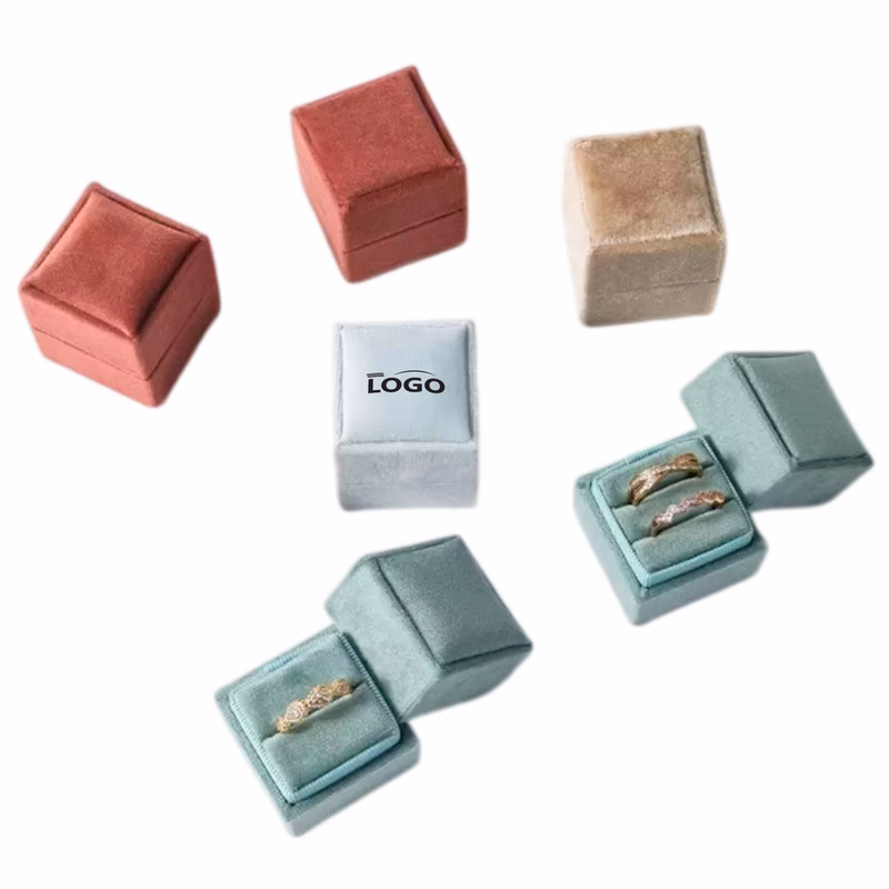 Square Velvet Ring Gift Box