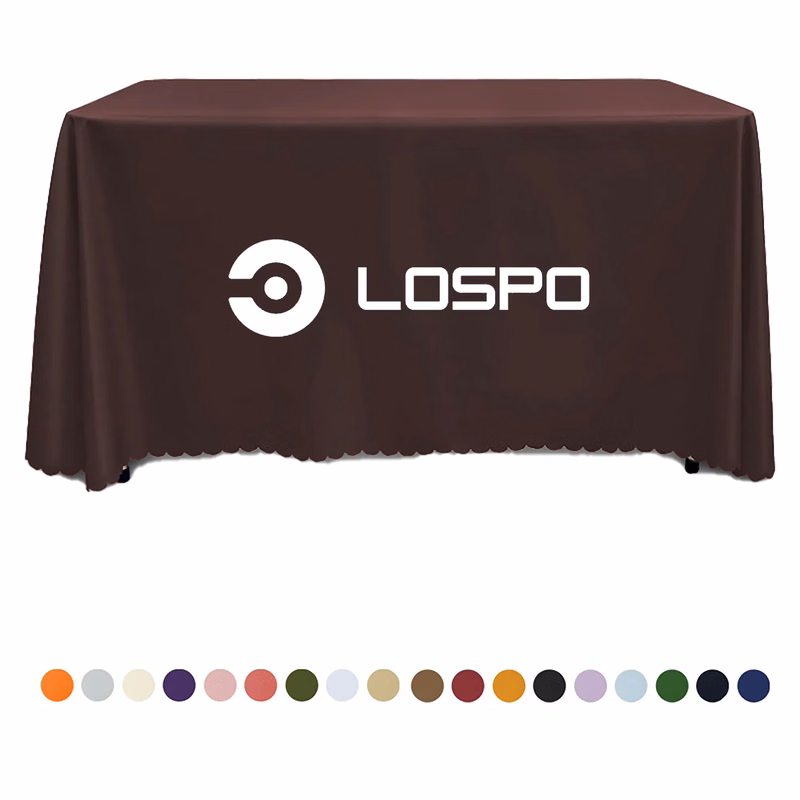 Full color 6FT Stretch Tablecloth MOQ 1PCS