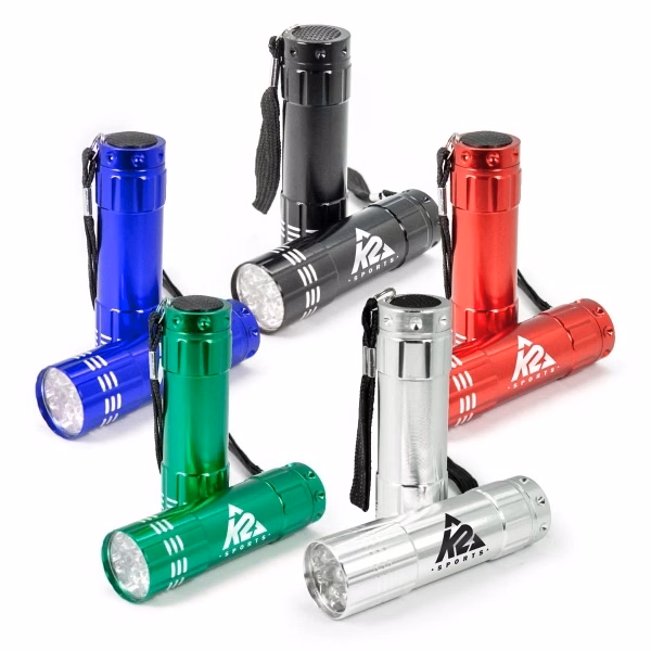9 LED Flashlight with Strap