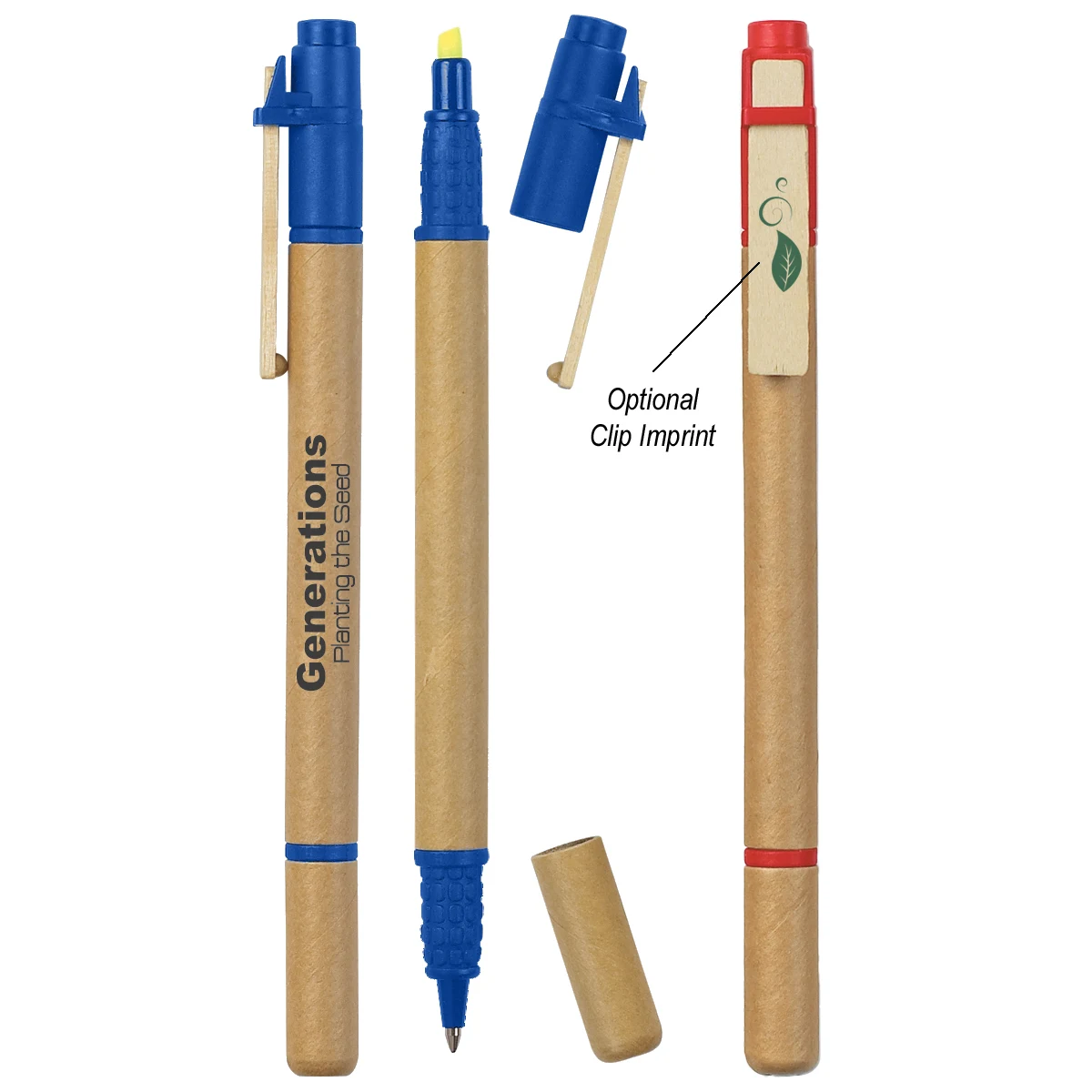 Dual Function Eco-Inspired Pen With Highlighter 1