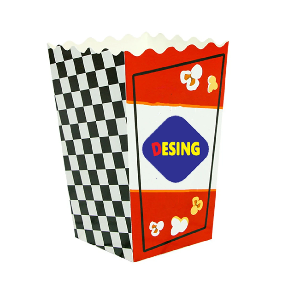 Full Color Customizable Food Grade Popcorn Bag Paper Boxes 1