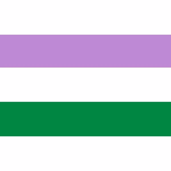 Genderqueer Deluxe Flag