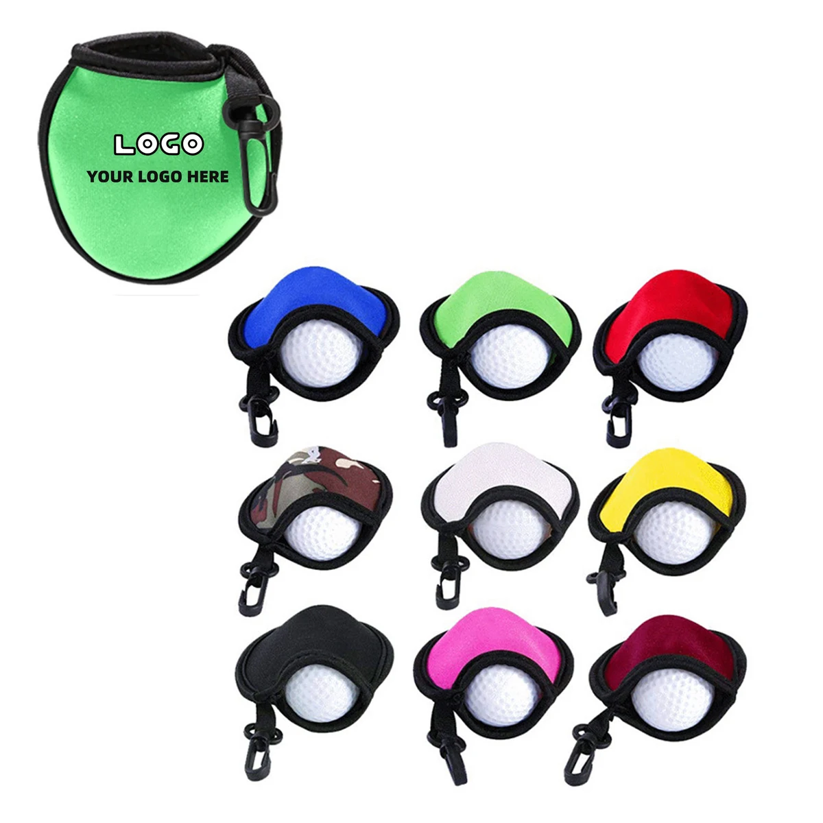 Branded On-Course Golf Ball Scrubber Bag 1
