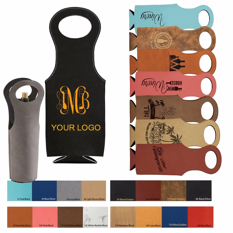 Luxury Leatherette Wine Bag
