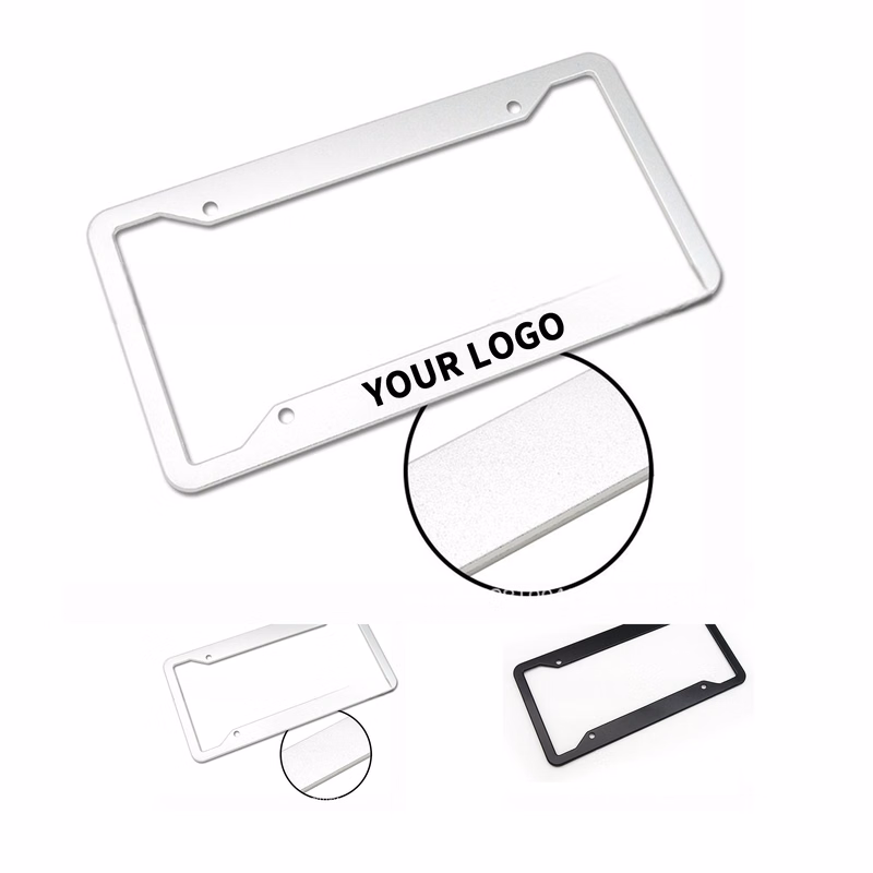 Aluminum License Plate Frame With Rust Resistant Finish