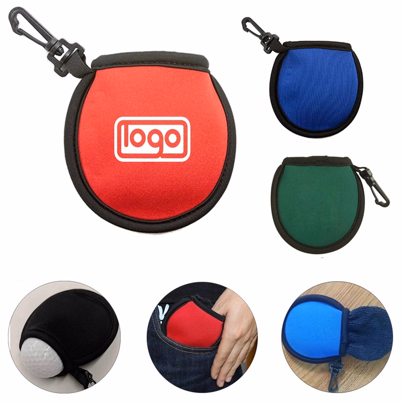 Portable Single Golf Ball Pouch with Clip