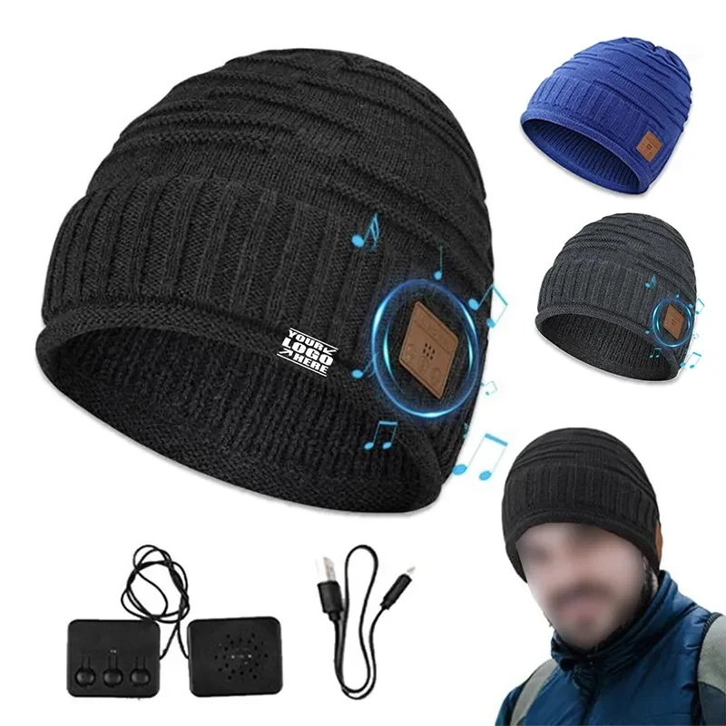Wireless Bluetooth Headset Knitted Winter Warmth Hat 1