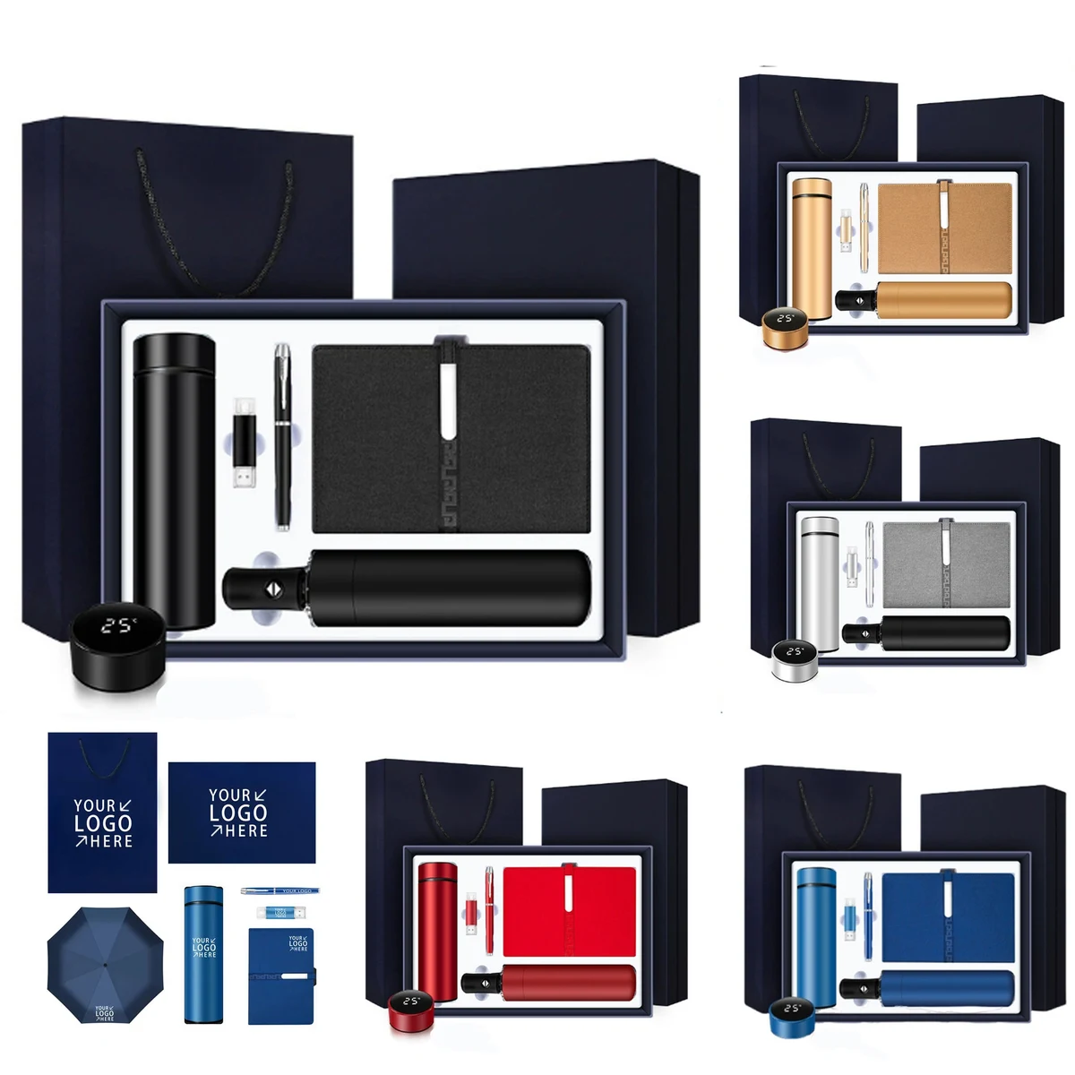 Business Gift Set W/ Cup Umbrella Notebook Pen 1