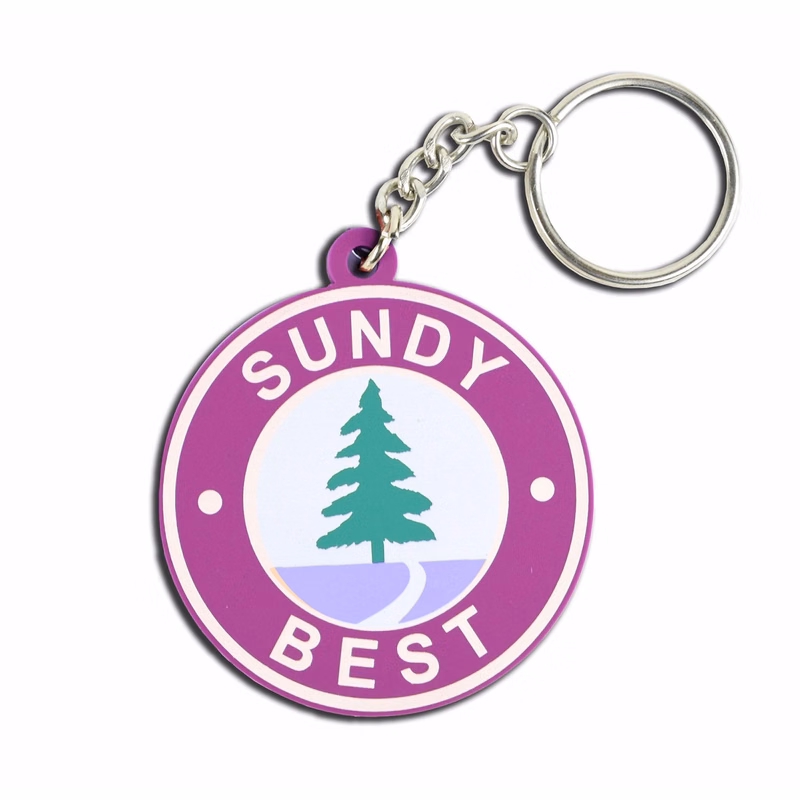 2 inch 2-D PVC KEY TAGS