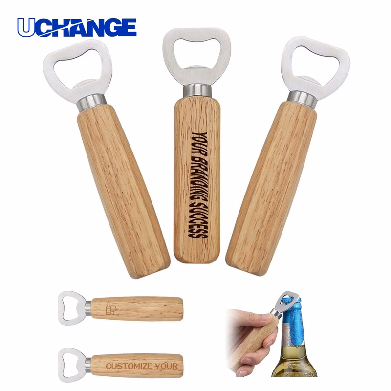 Natural Wooden Bottle Opener Tool
