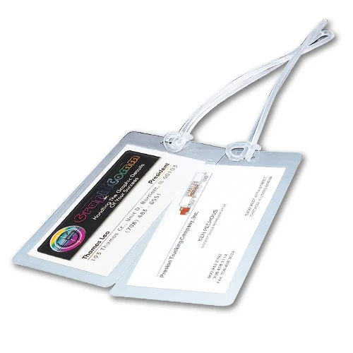 2 1/2 x 4 1/4 Luggage Tag w/Strap 1