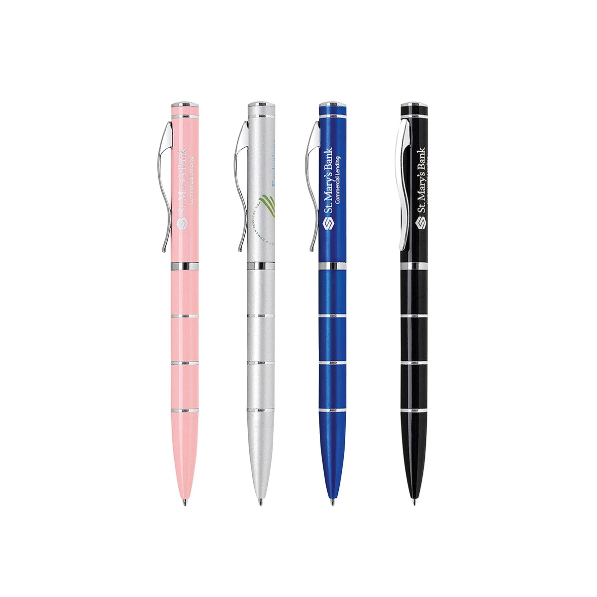 Deep Enamel Coated Aluminum Ballpoint Twist Metal Pen 1