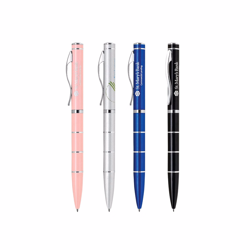 Deep Enamel Coated Aluminum Ballpoint Twist Metal Pen