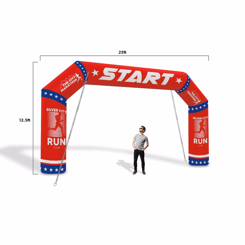 Inflatable Angled Arch 20ft w/ Blower