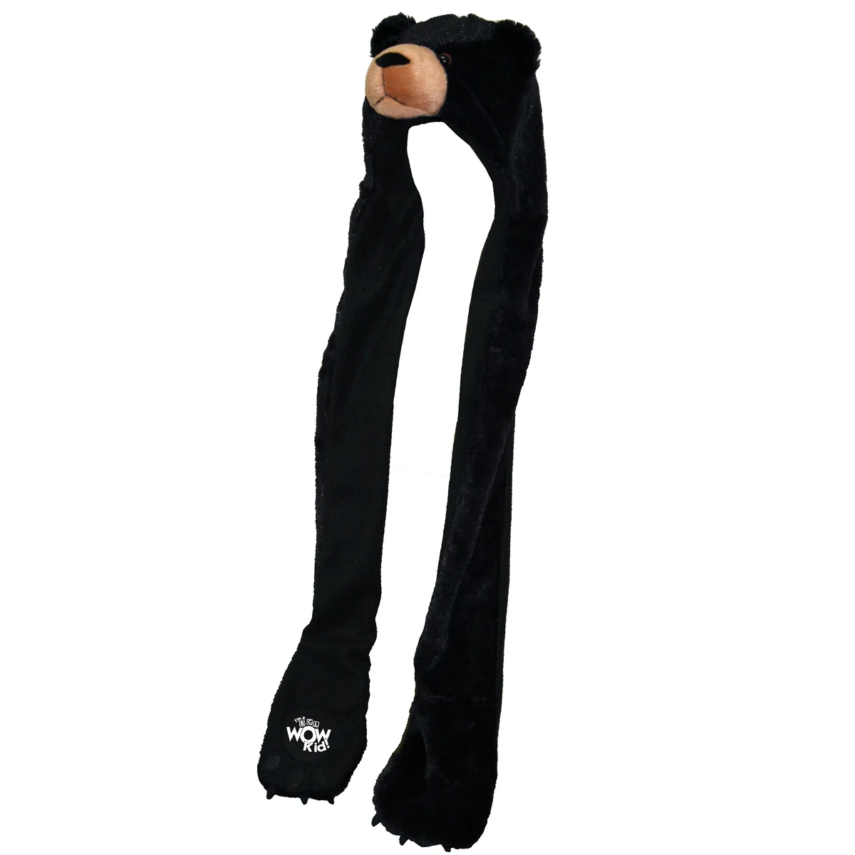 39" Black Bear Hoodie with Paws 1