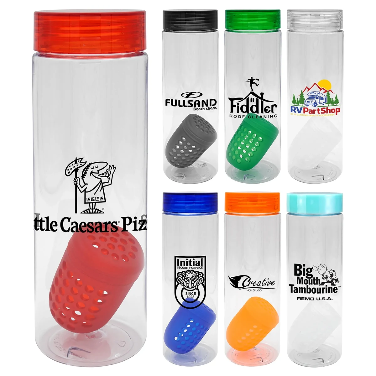 Clear View 24 oz. Recycled Bottle With Floating Infuser 1