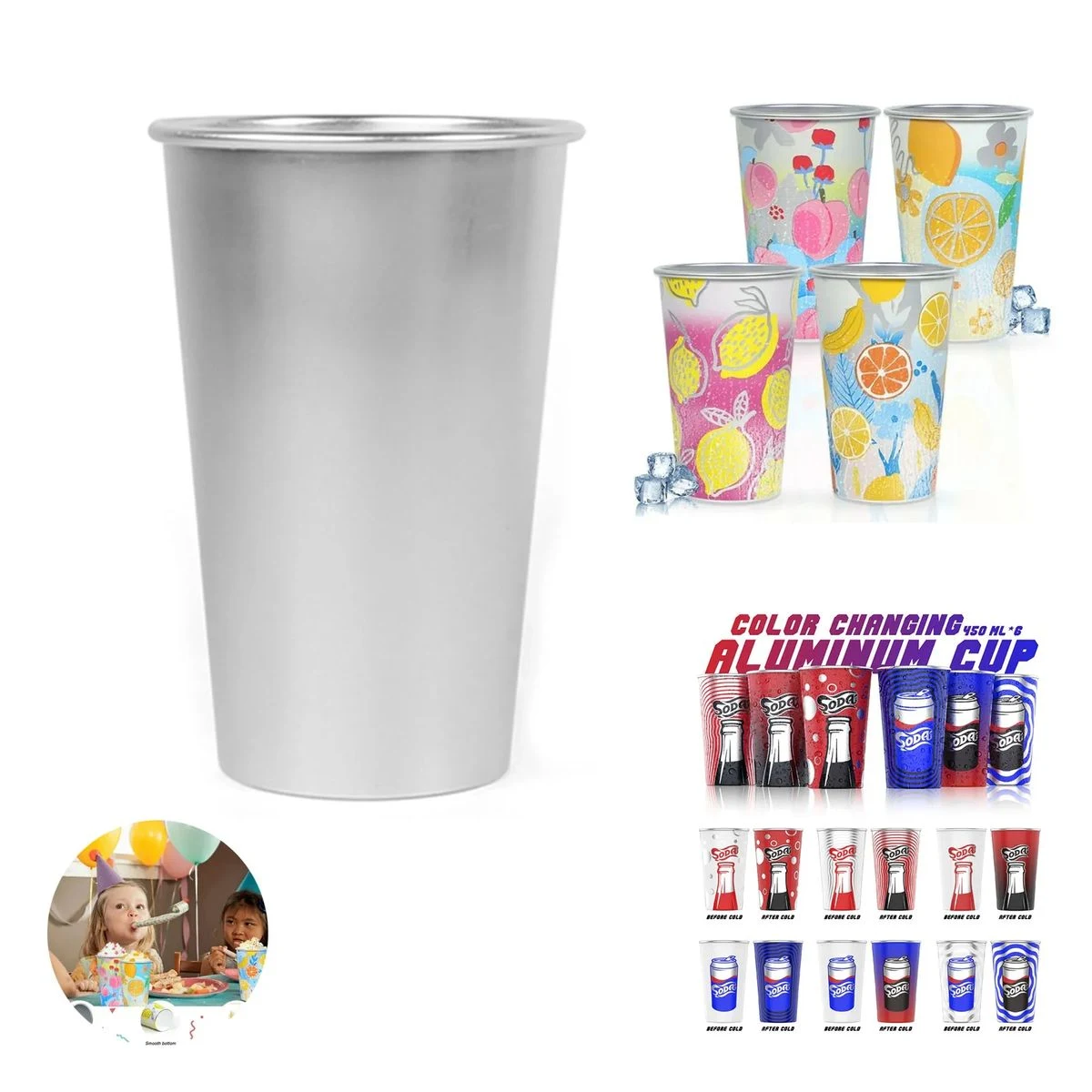 Color Changing Recycled Aluminum Cup 1