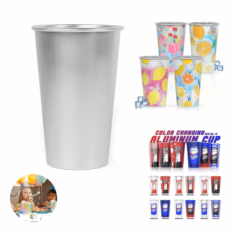 Color Changing Recycled Aluminum Cup