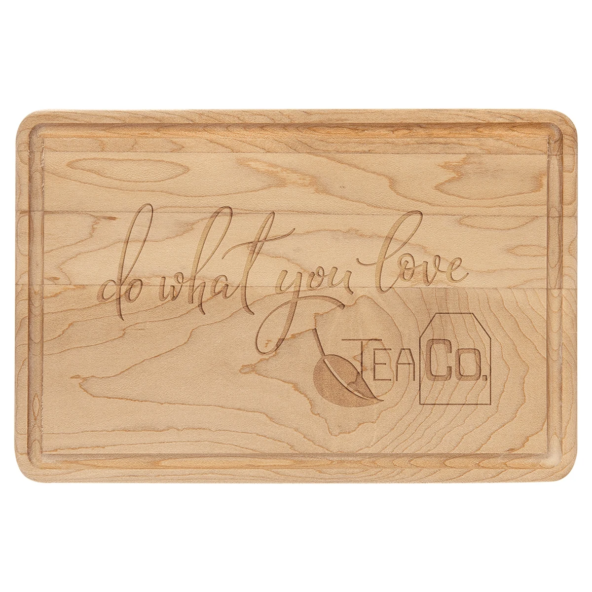 9" x 6" Maple Cutting Board with Drip Ring 1
