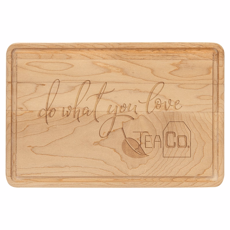 9" x 6" Maple Cutting Board with Drip Ring