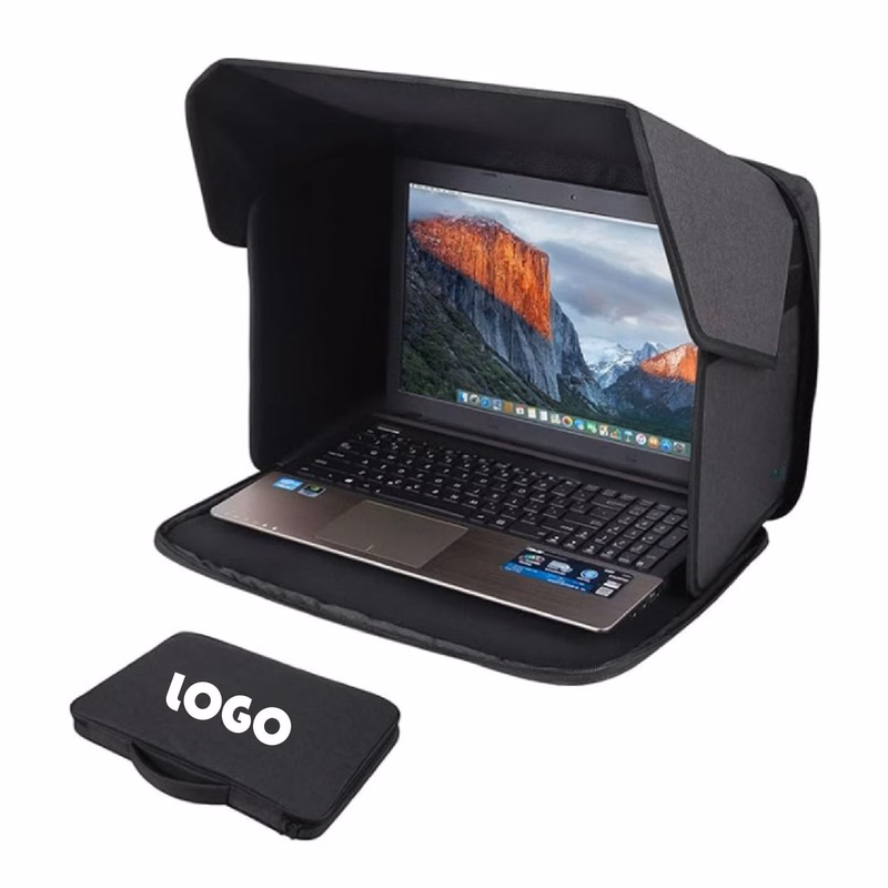 14-inch Lightweight Laptop Privacy & Sun Glare Shade For Outdoor Workers Use