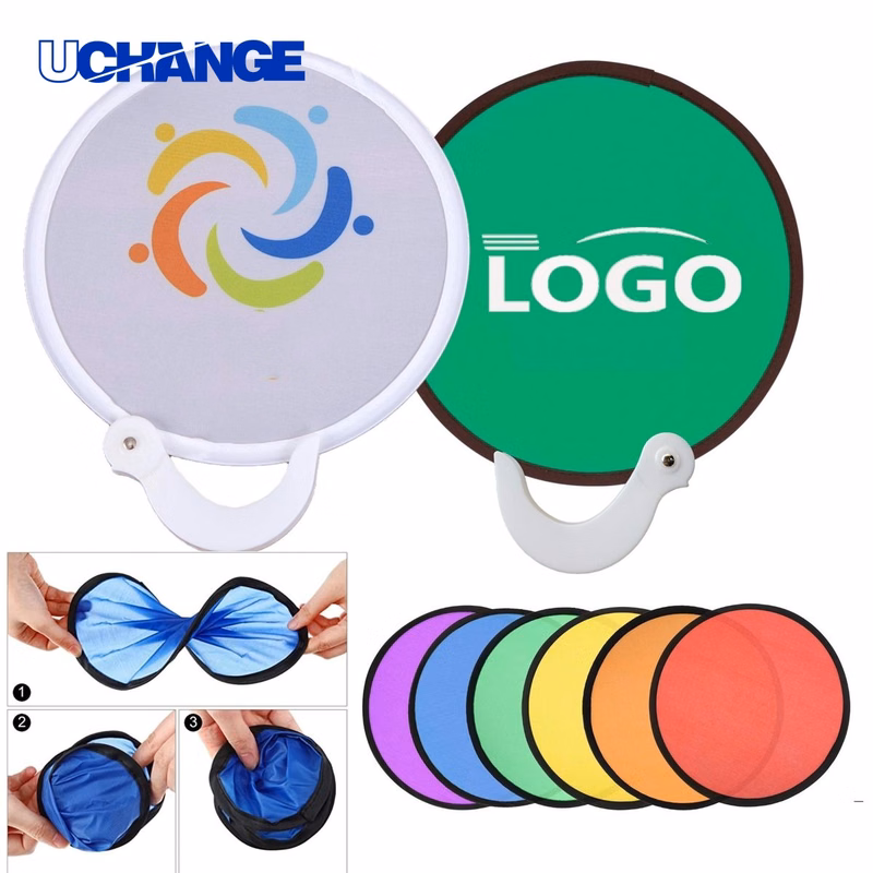 Flying Disc Foldable Hand Fan Tool