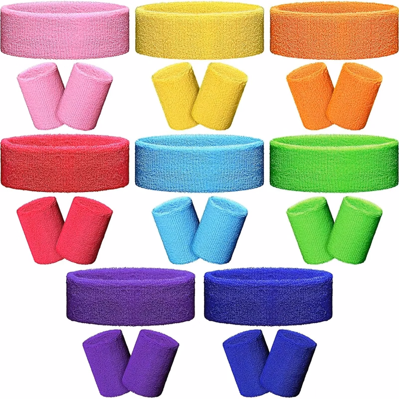 Headband Wristband Set Terry Cloth