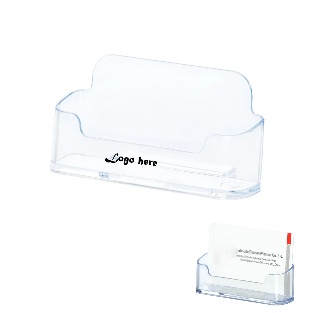 Acrylic Business Card Holder - Transparent & Modern 1