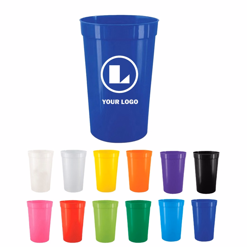 16Oz. Reusable Smooth Plastic Stadium Cup