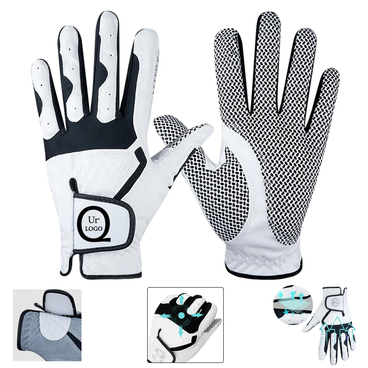 Fiber Cloth Men Golf Gloves 1
