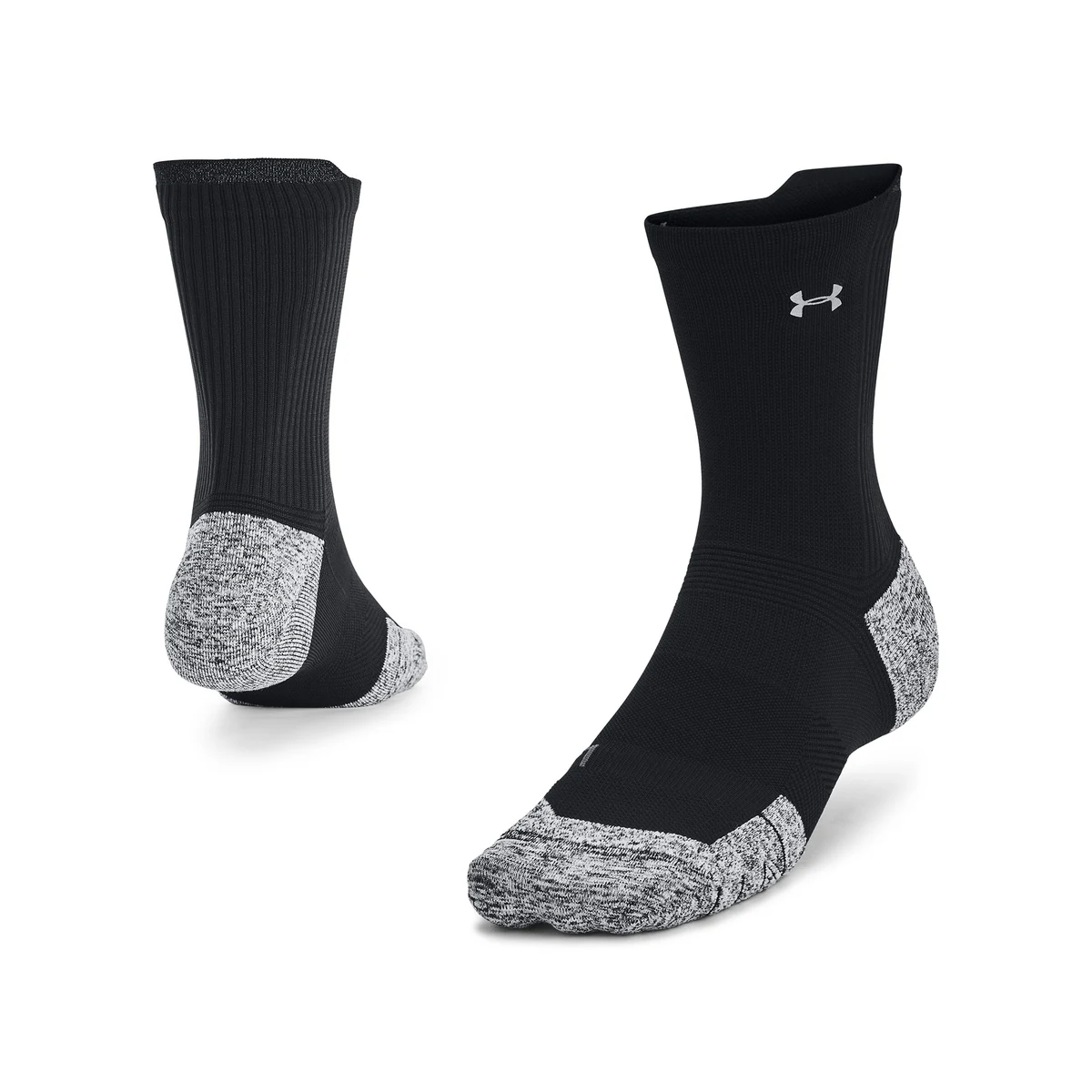 UA ArmourDry Run Cushion Unisex Mid-Crew Socks 1