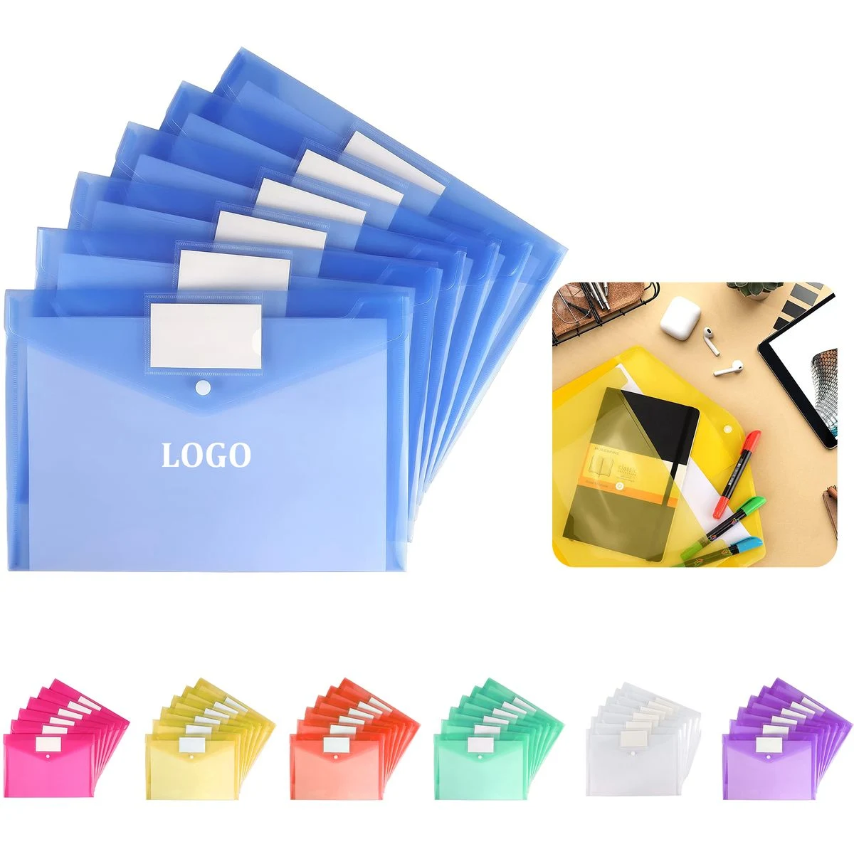Clear Document Folders Plastic Envelopes 1
