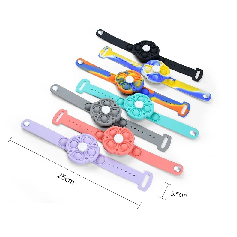 Pop It Spinning Fidget Bracelets Toy 1