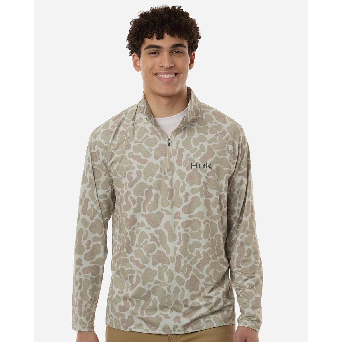 Men's Airweight KC Printed Quarter-Zip Pullover - H1200720 1