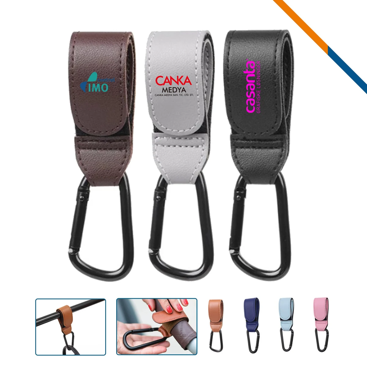 Hookiv PU Leather Carabiner Clip 1