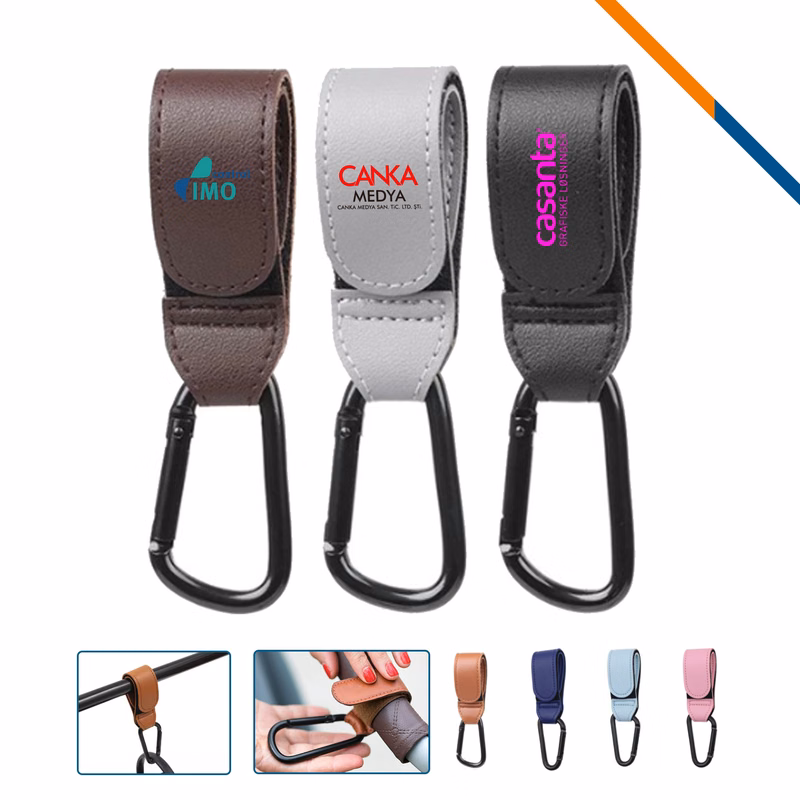 Hookiv PU Leather Carabiner Clip