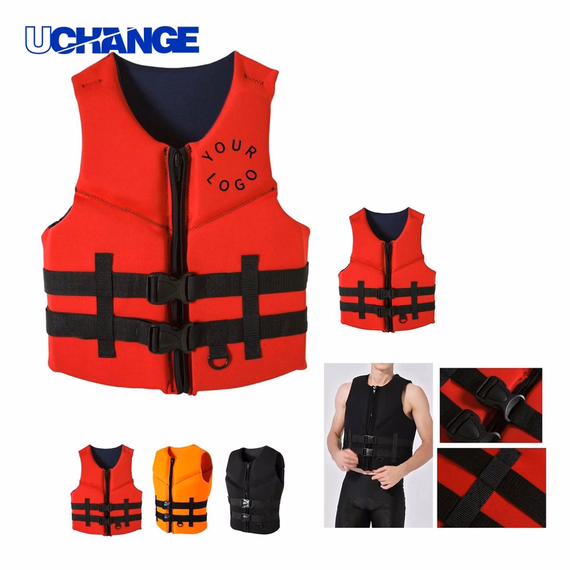 Neoprene Life Vest with Adjustable Fit for Water Sports