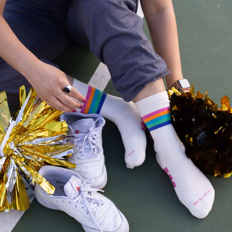 Cheerleading Socks - Cheer Louder with Vibrant, Comfortable Footwear - American Made