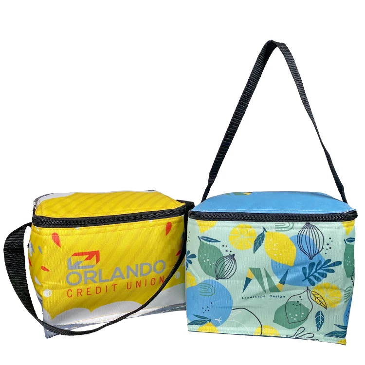 Full Color 6 Can Cooler with Foil Insulation 1