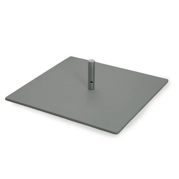 12" Square Powder Coated Steel Base 1